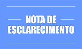 NOTA DE ESCLARECIMENTO – Ponte Alta do Tocantins