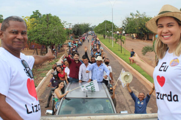 LIZARDA: Mega carreata marca campanha de Deusimar Ribeiro e vereadora Thaline