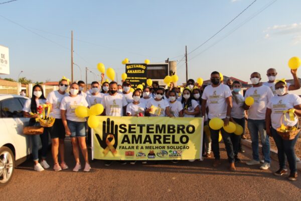 LAGOA DO TO: Caminhada Setembro Amarelo conscientiza população sobre prevenção ao suicídio