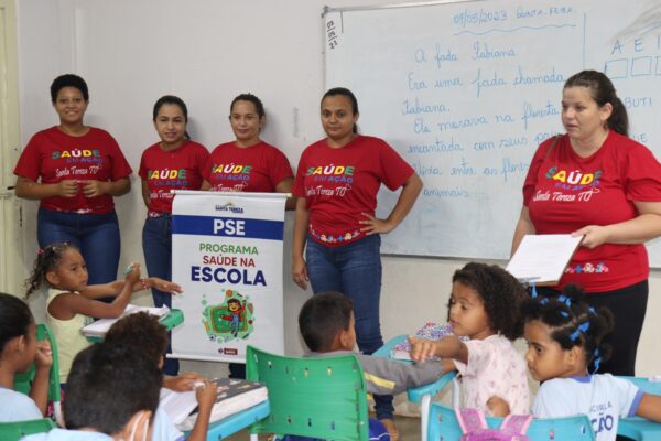 <strong>SANTA TEREZA:</strong> <strong>Programa Saúde na Escola realiza ação na Comunidade Barra do Aroeira</strong>