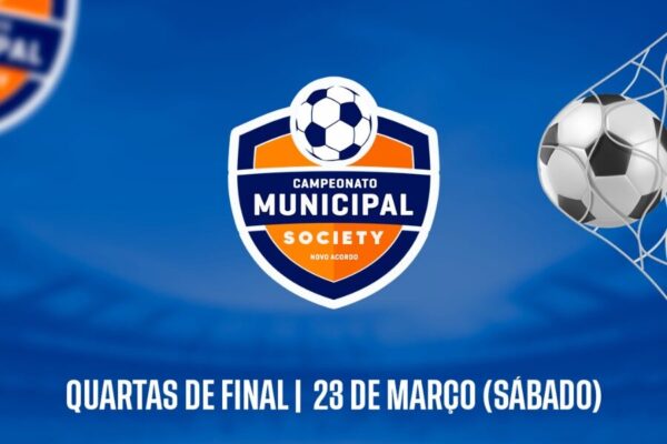 NOVO ACORDO: Quartas de Final do Campeonato Municipal de Futebol Society serão disputadas neste fim de semana