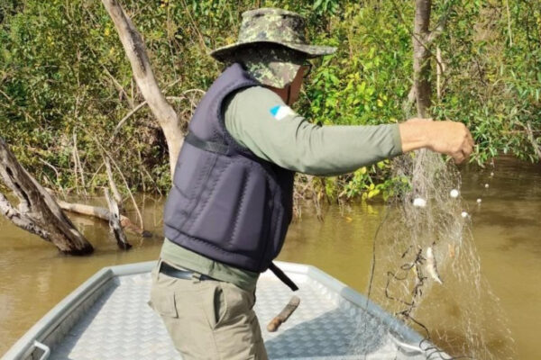 Fiscalização do Naturatins apreende 2 mil metros de redes de pesca no norte do Estado